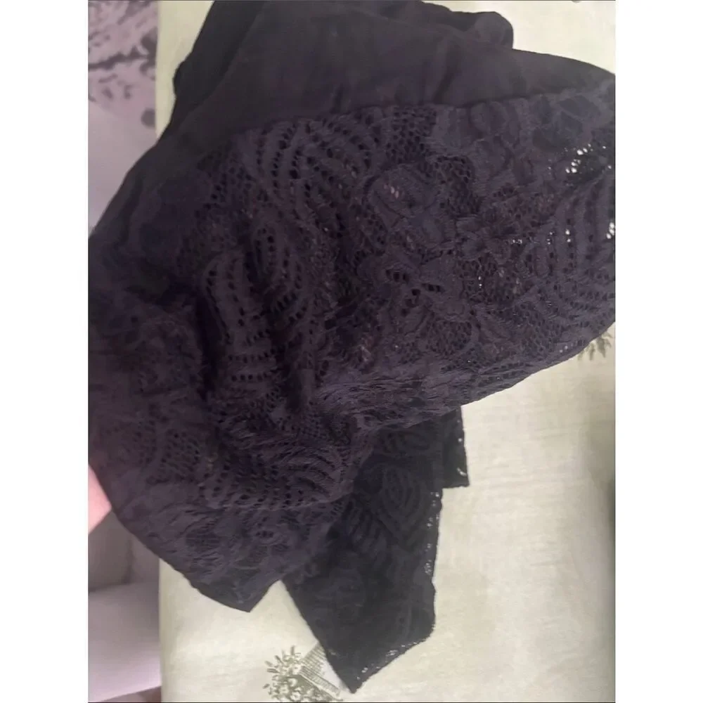 BECCA Black lace cutouts, Women's Wide-Leg Jumpsuit Small